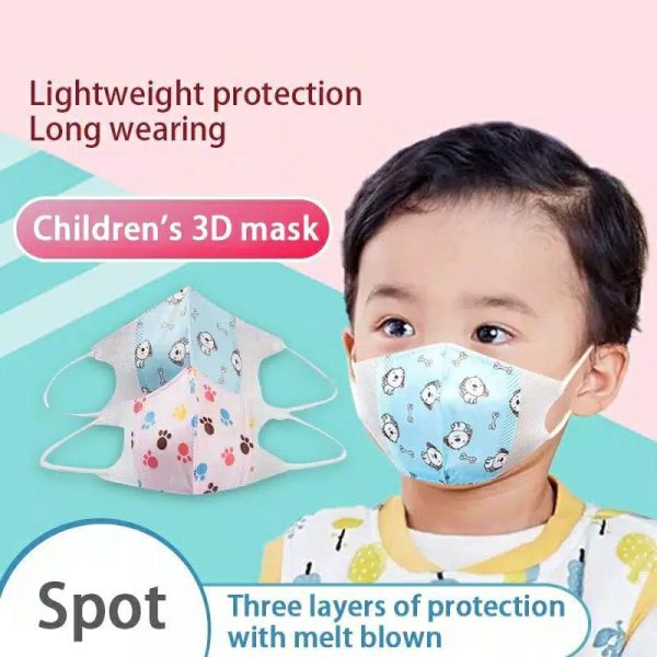 1 BOX ISI 50 3D CHILD MASK PROTECTIVE MASK MASKER ANAK 1-4y KIDS DUCKBILL 3PLY MASKER 3D ANAK 3D