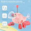 6 pcs / Set Kotak Pensil Bentuk Helikopter Lucu Multifungsi Untuk Anak Aircraft Stationary Set