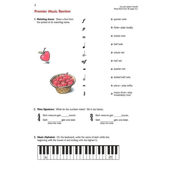 Alfred's Premium Piano Course Lesson 1B
