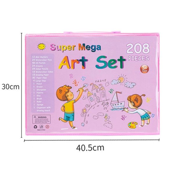 art-set-208-pensil-warna-crayon-set208pcs-crayon-1 ART SET 208 PENSIL WARNA Crayon set208pcs - Crayon Mewarnai - 208 Warna - Pensil warna. crayon set SET ALAT TULIS ANAK-ANAK 150PCS CRAYON DAN SPIDOL WARNA