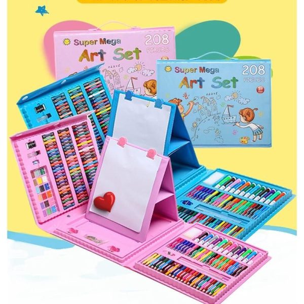 art-set-208-pensil-warna-crayon-set208pcs-crayon-6 ART SET 208 PENSIL WARNA Crayon set208pcs - Crayon Mewarnai - 208 Warna - Pensil warna. crayon set SET ALAT TULIS ANAK-ANAK 150PCS CRAYON DAN SPIDOL WARNA