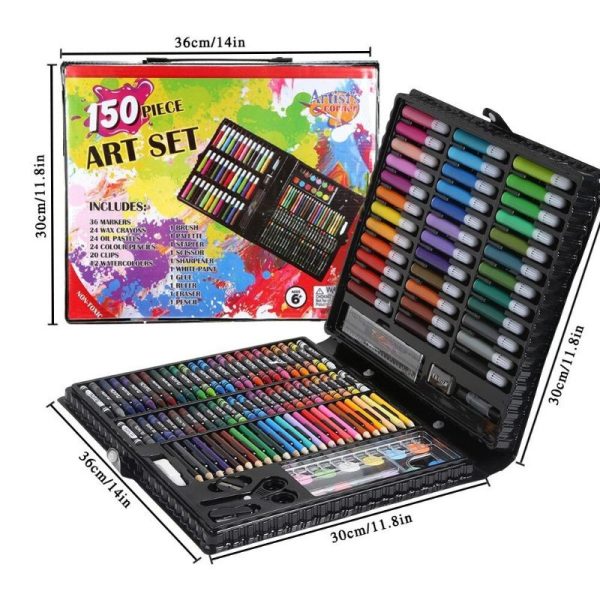 art-set-208-pensil-warna-crayon-set208pcs-crayon-9 ART SET 208 PENSIL WARNA Crayon set208pcs - Crayon Mewarnai - 208 Warna - Pensil warna. crayon set SET ALAT TULIS ANAK-ANAK 150PCS CRAYON DAN SPIDOL WARNA