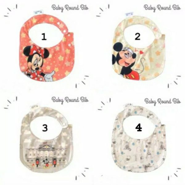 baby-bib-snappy-bib-tatak-acai-bayi-disney-micke Baby bib, snappy bib, tatak acai bayi disney mickey minnie, slaber, celemek murah