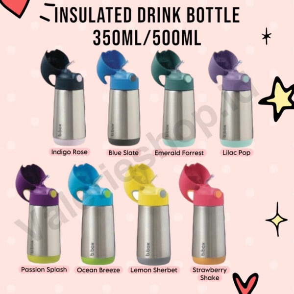BBOX Insulated Drinking Bottle 350ml 500ml B.Box Botol Termos Minum