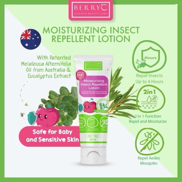 BerryC After Bite Soothing Cream 80ml 110gr Pereda Gatal & Radang Dari Gigitan Serangga Nyamuk Aman untuk Bayi, Anak, Dewasa, Tidak Pedih, Tidak Panas, Harum, Bebas Kimia, Organik, Natural, Essential Oi, Favorit, Cooling Gel, Dingin Kulit Sensitif