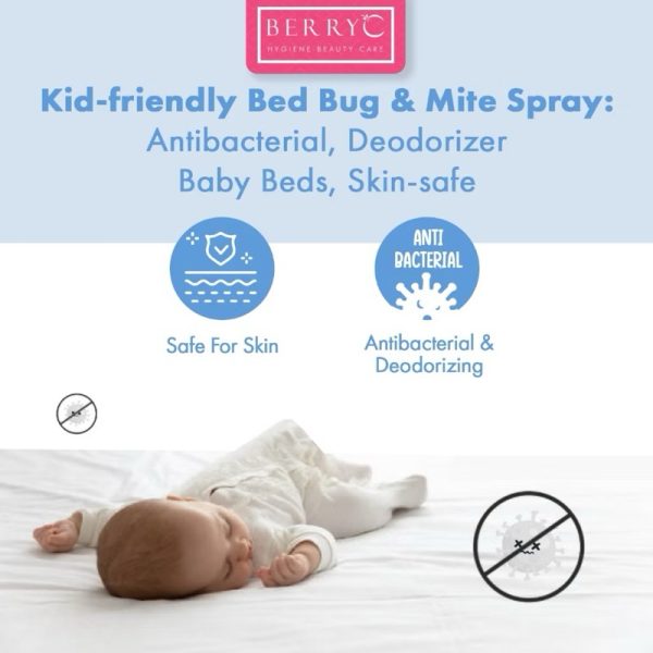 Berryc Bed Fabric & Masker Sterilizer Spray 100ml 300ml 500ml bed linen spray