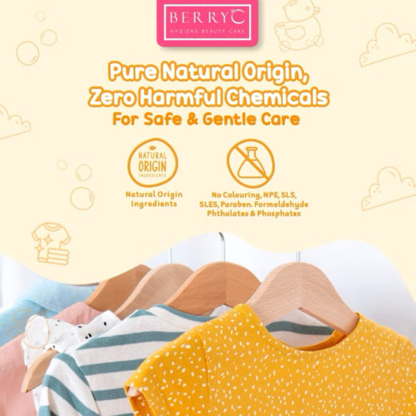 BerryC - Berry C Laundry Wash 200gram 820gram Liquid Detergen Sabun Cuci Baju Bayi Anak