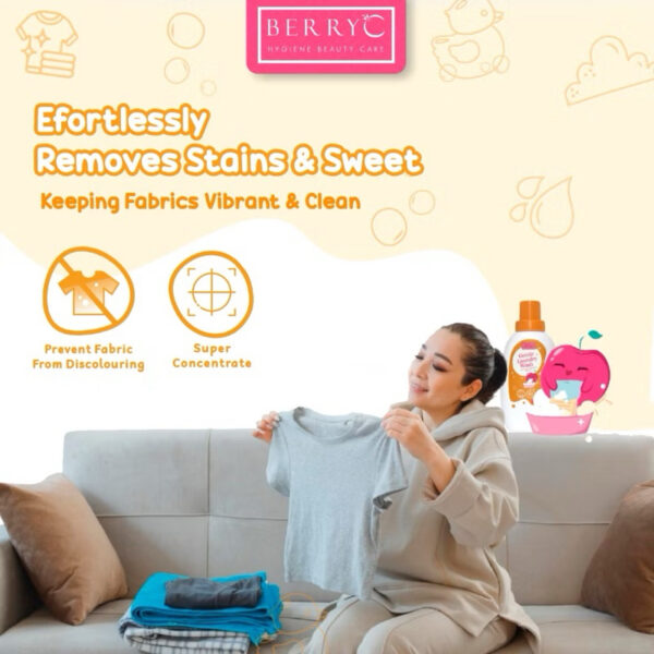 BerryC - Berry C Laundry Wash 200gram 820gram Liquid Detergen Sabun Cuci Baju Bayi Anak