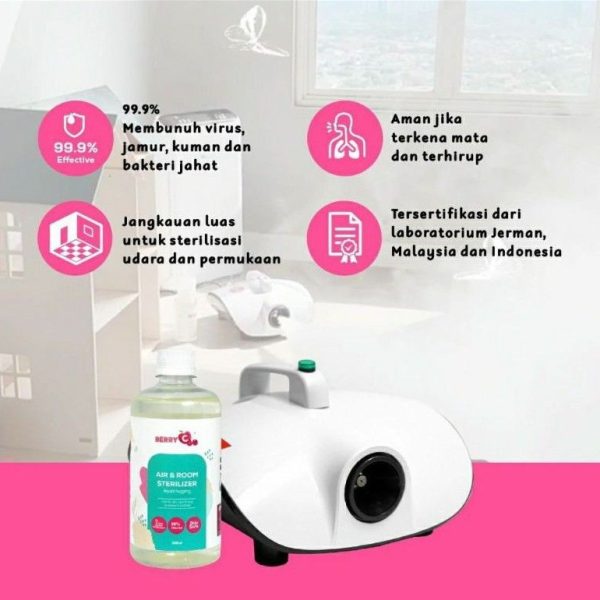 Berryc Compact Fogger READY Mesin fogging berryC Fogging Smoke Fog / Machine Asap Disinfektan + 500ML Berry C Fogging liquid fogging nyamuk mosquito repellent