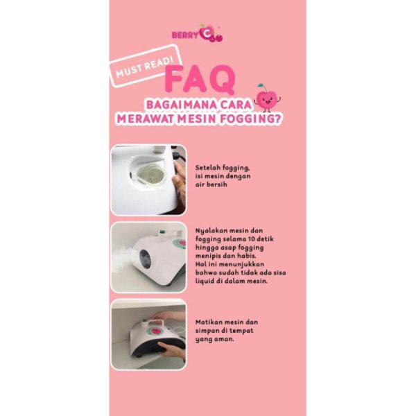 Berryc Compact Fogger READY Mesin fogging berryC Fogging Smoke Fog / Machine Asap Disinfektan + 500ML Berry C Fogging liquid fogging nyamuk mosquito repellent