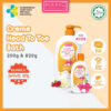 BerryC Creme Head to Toe Wash Kids Care Natural Sabun & Shampo 3in1 Perawatan Kulit Sensitif Anak Aman Untuk Eczema Sensitive Skin Kering Dry Hair COD Harum Wangi Soap Shampoo Baby Kids Children Care Organic Organik Rambut Pelembab Moisturizer Creamy