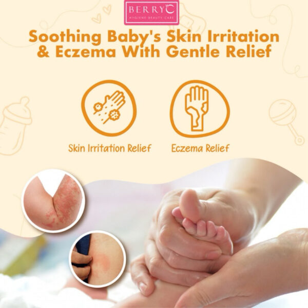 BerryC Gentle Head to Toe Wash Baby Care Natural Sabun & Shampo 3in1 Perawatan Kulit Sensitif Bayi Aman Untuk Eczema Sensitive Skin Kering Dry Normal Active Harum Wangi Soap Shampoo Baby Kids Children Care Organic Organik Rambut Pelembab Moisturizer Cream