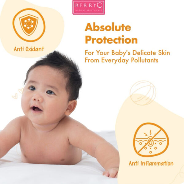 BerryC Gentle Head to Toe Wash Baby Care Natural Sabun & Shampo 3in1 Perawatan Kulit Sensitif Bayi Aman Untuk Eczema Sensitive Skin Kering Dry Normal Active Harum Wangi Soap Shampoo Baby Kids Children Care Organic Organik Rambut Pelembab Moisturizer Cream