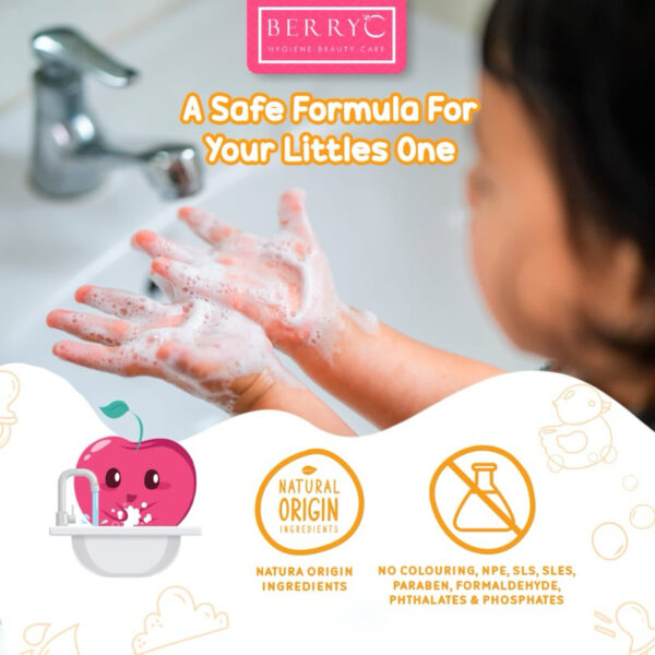 BerryC Skin Soothing HandWash 330gr Aman untuk Kulit Sensitif Eczema Sabun Handsoap Cuci Tangan Lily Vanila eksim sensitive harum refill lembut premium malaysia impor bpom kemenkes aman anak bayi hand soap Hand Wash
