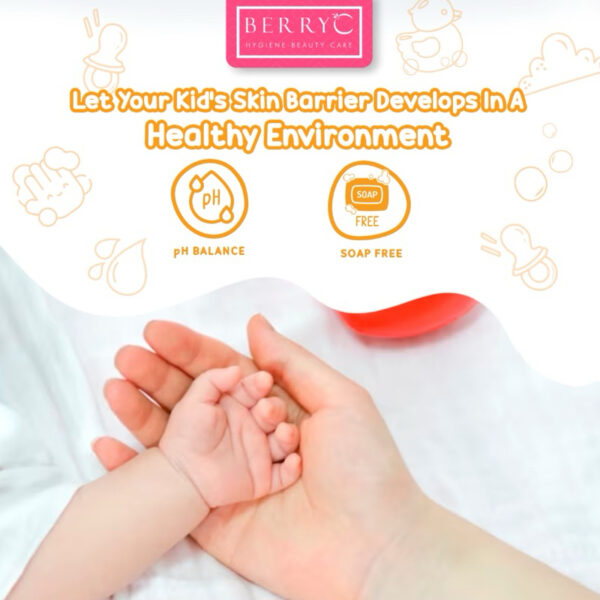 BerryC Skin Soothing HandWash 330gr Aman untuk Kulit Sensitif Eczema Sabun Handsoap Cuci Tangan Lily Vanila eksim sensitive harum refill lembut premium malaysia impor bpom kemenkes aman anak bayi hand soap Hand Wash