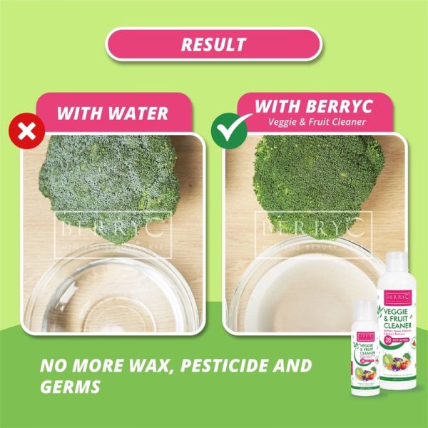 BerryC Veggie & Fruit Cleaner 300ml pembersih buah dan sayur 100ml
