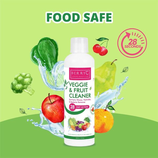 BerryC Veggie & Fruit Cleaner 300ml pembersih buah dan sayur 100ml