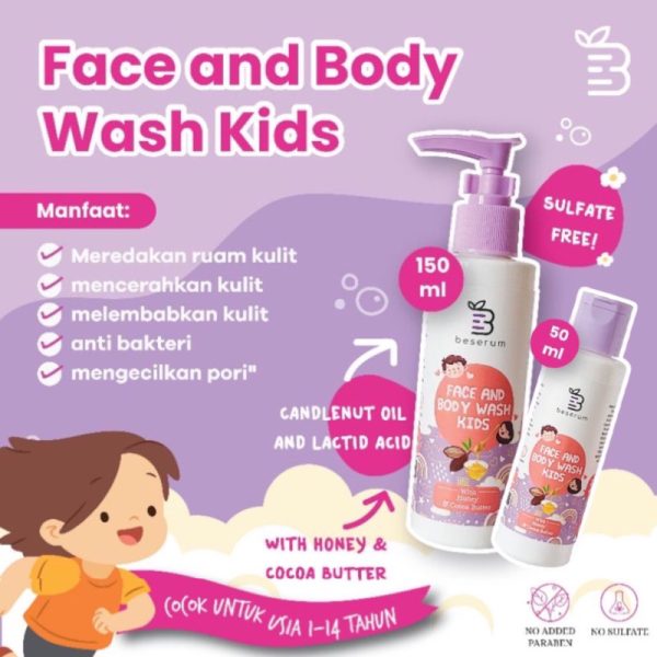 BESERUM Face and Body Wash Kids 150ml BEESERUM / Natural Soap KIDS / Face Wash Kids 50ml