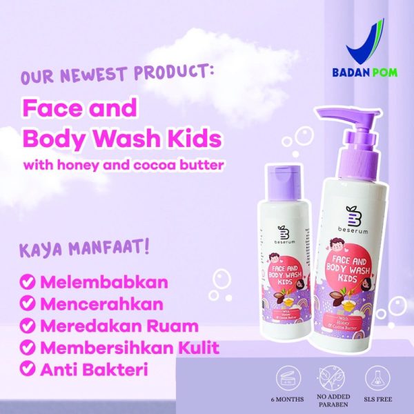 BESERUM Face and Body Wash Kids 150ml BEESERUM / Natural Soap KIDS / Face Wash Kids 50ml