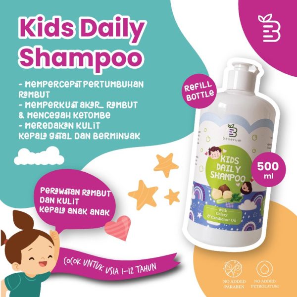 BESERUM Kids Daily Shampoo 500ml beeserum REFFIL SIZE