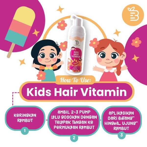 beserum-kids-hair-vitamin-50ml-serum-rambut-anak-anti-kusut-beeserum-hair-vitamin-3 BESERUM Kids Hair Vitamin 50ml - Serum Rambut Anak Anti Kusut Beeserum hair vitamin