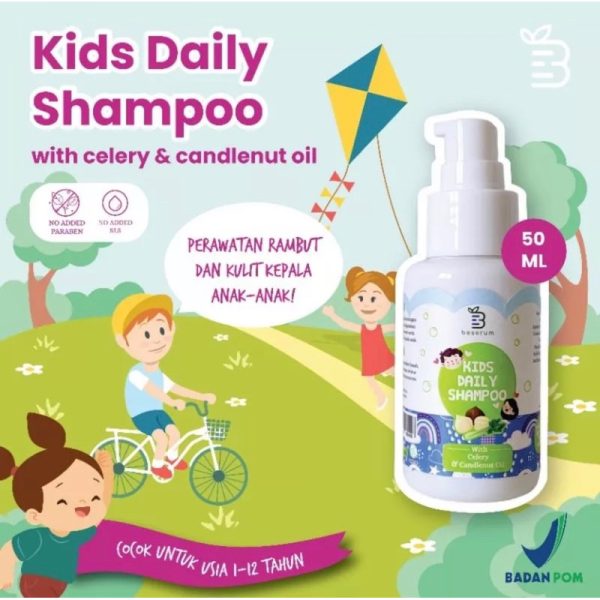 Beserum Natural Kids Shampoo 200ml BEESERUM shampoo 50ml / Shampo Penyubur Rambut Anak