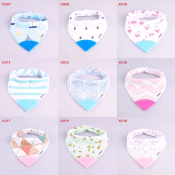 Bib baby / bib bayi/ neckerchew / slabber baby / cheeky chompers organic cotton/ muslin teether bibs