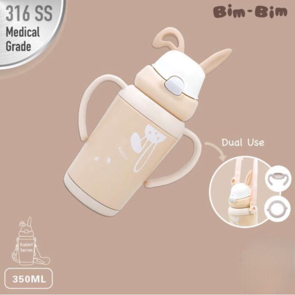 Bim-Bim Bunny Series Sippy Cup [350 ml] Botol Minum Stainless anak