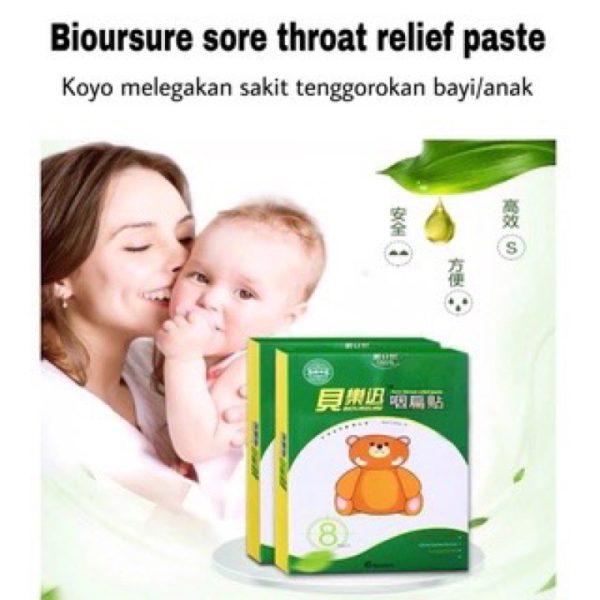 BIOURSURE Sore Throat Relief Paste / Koyo Sakit Tenggorokan / Koyo Batuk / Koyo Tenggorokan Kering