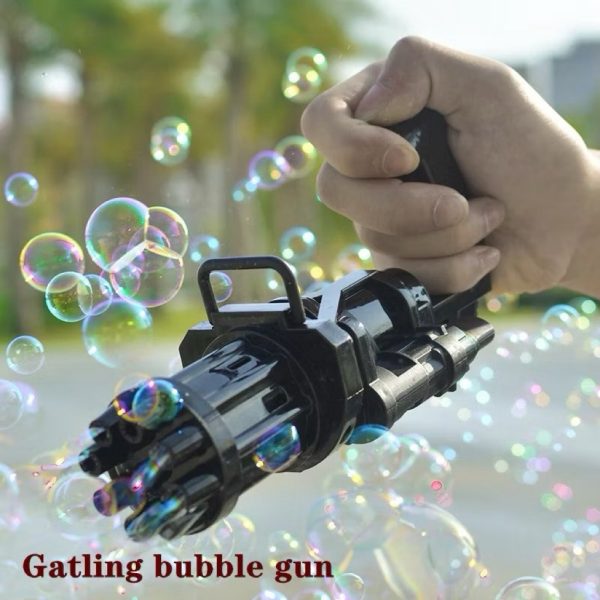 Bubble Gun Gatling otomatis electric pistol bubbel