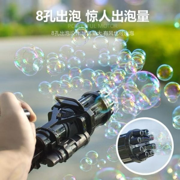 Bubble Gun Gatling otomatis electric pistol bubbel