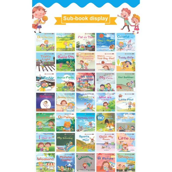 Buku Belajar Baca Bahasa Inggris Anak dengan AUDIO dan VIDIO Story Book for Kids 60pcs