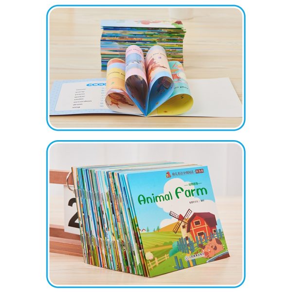 Buku Belajar Baca Bahasa Inggris Anak dengan AUDIO dan VIDIO Story Book for Kids 60pcs