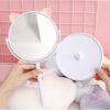 Cermin Motif Telinga Kucing Panda / Kaca Make Up Bulat / Standing Mirror Make Up