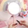 Cermin Motif Telinga Kucing Panda / Kaca Make Up Bulat / Standing Mirror Make Up