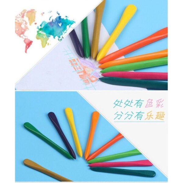 Crayon Lab isi 36 24 Krayon Anak Crayon Hands Clean Set In 1 Mewarnai Anak Isi 24 Warna - crayon plastik plastic crayon