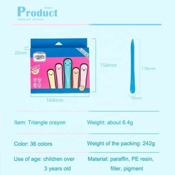 Crayon Lab isi 36 24 Krayon Anak Crayon Hands Clean Set In 1 Mewarnai Anak Isi 24 Warna - crayon plastik plastic crayon