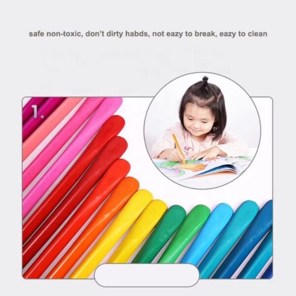 Crayon Lab isi 36 24 Krayon Anak Crayon Hands Clean Set In 1 Mewarnai Anak Isi 24 Warna - crayon plastik plastic crayon