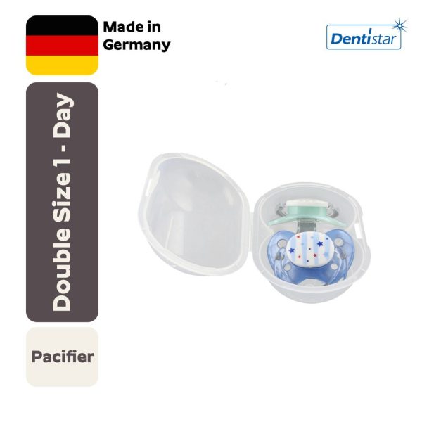 Dentistar Double Pacifier Size 1 - Day (0-6 Bulan)