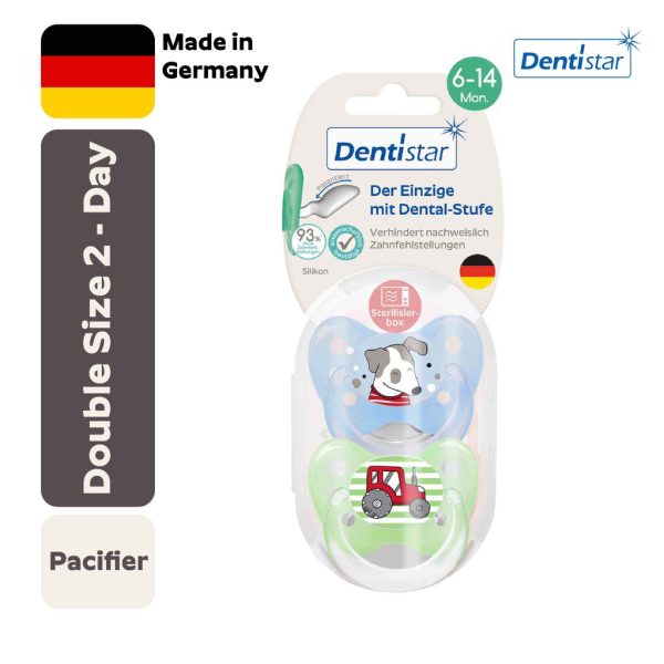 Dentistar Double Pacifier Size 2 Day (6-14 Bulan)