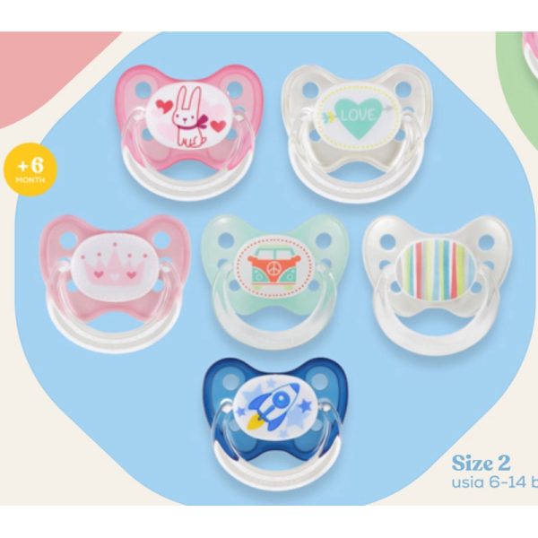 Dentistar Flat Shield Pacifier Size 2 day