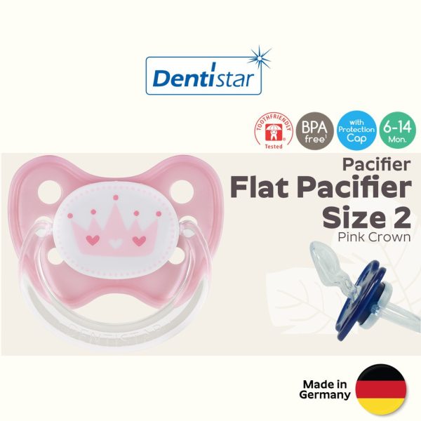 Dentistar Flat Shield Pacifier Size 2 day