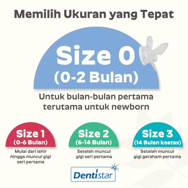 Dentistar Pacifier Size 0 (0-2 Bulan)