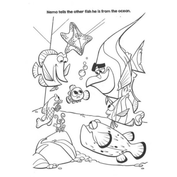 Disney Pixar Colouring Book Nemo Avenger Pinokio
