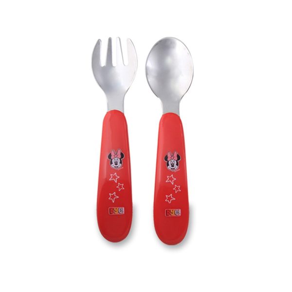 Disney Sendok Garpu Fork and Spoon Stainless Mickey Minnie Lusty Bunny