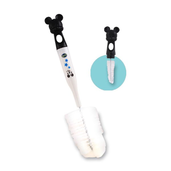 Disney Sikat Botol Bottle Brush With Foam Mickey Minnie Lusty Bunny