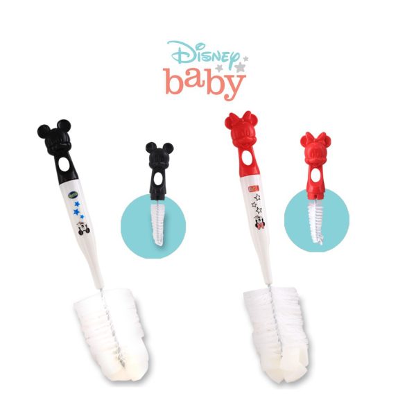 Disney Sikat Botol Bottle Brush With Foam Mickey Minnie Lusty Bunny