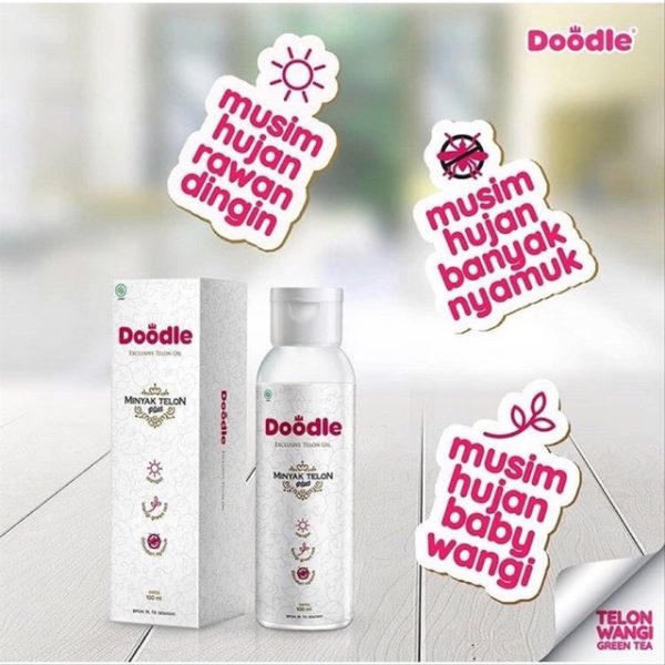 Doodle Exclusive telon oil Greentea minyak telon plus bayi anak wangi