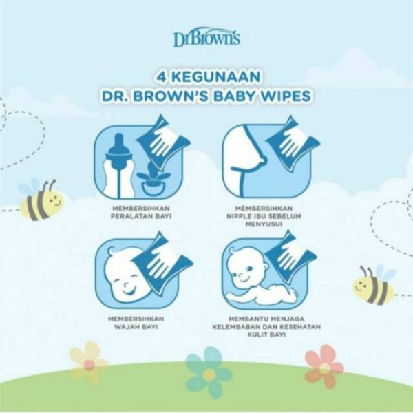 DR.BROWN'S Natural Baby Wipes Wet Tissue Baby Tisu Basah Dr.Brown