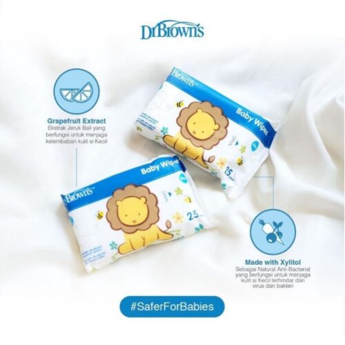 DR.BROWN'S Natural Baby Wipes Wet Tissue Baby Tisu Basah Dr.Brown